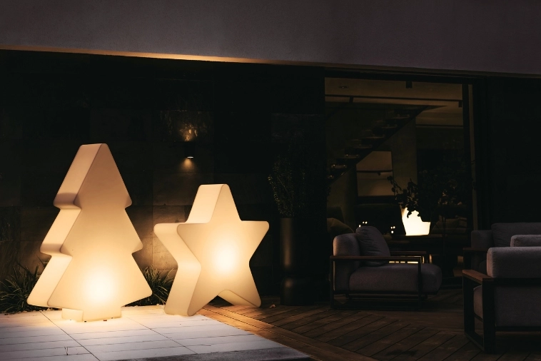 Duża gwiazda podświetlana do ogrodu Monumo